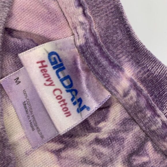 Bahamas Embroidered Tie Dye Short Sleeve T-Shirt Size Medium Adult Pink Green M - Picture 5 of 7